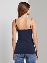 Top mit Bio-Baumwolle - Frauen - Real Navy Blue Top mit Bio-Baumwolle - Frauen - Real Navy Blue - 2 - TOM TAILOR Denim