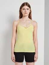 Top mit Bio-Baumwolle - Frauen - daffodil yellow Top mit Bio-Baumwolle - Frauen - daffodil yellow - 1 - TOM TAILOR Denim