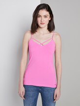 Top with spaghetti straps - Women - wild orchid pink Top with spaghetti straps - Women - wild orchid pink - 1 - TOM TAILOR Denim
