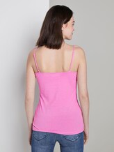 Top with spaghetti straps - Women - wild orchid pink Top with spaghetti straps - Women - wild orchid pink - 2 - TOM TAILOR Denim