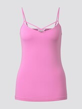 Top with spaghetti straps - Women - wild orchid pink Top with spaghetti straps - Women - wild orchid pink - 7 - TOM TAILOR Denim