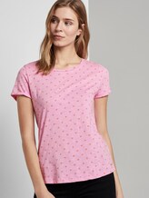 T-Shirt mit Allover Logo-Print - Frauen - pink logo print T-Shirt mit Allover Logo-Print - Frauen - pink logo print - 5 - TOM TAILOR Denim