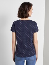 T-Shirt mit Allover Logo-Print - Frauen - navy logo print T-Shirt mit Allover Logo-Print - Frauen - navy logo print - 2 - TOM TAILOR Denim