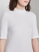 T-Shirt mit Stehkragen - Frauen - Off White T-Shirt mit Stehkragen - Frauen - Off White - 10 - TOM TAILOR Denim