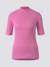 T-shirt with a stand-up collar - Women - wild orchid pink T-shirt with a stand-up collar - Women - wild orchid pink - 7 - TOM TAILOR Denim