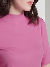T-shirt with a stand-up collar - Women - wild orchid pink T-shirt with a stand-up collar - Women - wild orchid pink - 9 - TOM TAILOR Denim