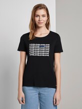 T-Shirt mit Love-Print - Frauen - Deep Black T-Shirt mit Love-Print - Frauen - Deep Black - 1 - TOM TAILOR Denim