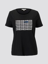 T-Shirt mit Love-Print - Frauen - Deep Black T-Shirt mit Love-Print - Frauen - Deep Black - 7 - TOM TAILOR Denim