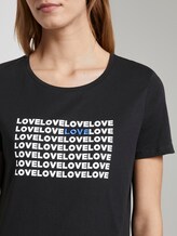 T-Shirt mit Love-Print - Frauen - Deep Black T-Shirt mit Love-Print - Frauen - Deep Black - 9 - TOM TAILOR Denim
