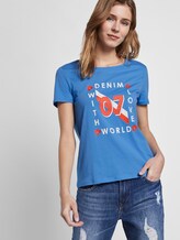 T-Shirt mit Love-Print - Frauen - water sport blue T-Shirt mit Love-Print - Frauen - water sport blue - 5 - TOM TAILOR Denim