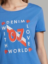 T-Shirt mit Love-Print - Frauen - water sport blue T-Shirt mit Love-Print - Frauen - water sport blue - 9 - TOM TAILOR Denim