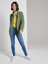Biologisch T-shirt met vetersluiting - Vrouwen - Golden Summer Yellow Biologisch T-shirt met vetersluiting - Vrouwen - Golden Summer Yellow - 3 - TOM TAILOR Denim