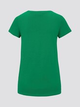 Organic T-shirt with lacing - Women - fresh bright green Organic T-shirt with lacing - Women - fresh bright green - 8 - TOM TAILOR Denim