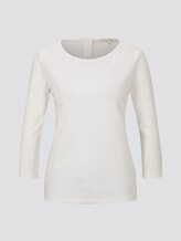 3/4 Arm Shirt - Frauen - Off White 3/4 Arm Shirt - Frauen - Off White - 7 - TOM TAILOR Denim
