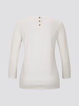 3/4 Arm Shirt - Frauen - Off White 3/4 Arm Shirt - Frauen - Off White - 8 - TOM TAILOR Denim