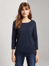 3/4 Arm Shirt - Frauen - Real Navy Blue 3/4 Arm Shirt - Frauen - Real Navy Blue - 1 - TOM TAILOR Denim