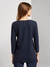 3/4 Arm Shirt - Frauen - Real Navy Blue 3/4 Arm Shirt - Frauen - Real Navy Blue - 2 - TOM TAILOR Denim