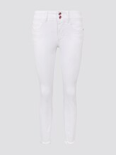 Alexa Skinny Jeans mit Fransen - Frauen - White Denim Alexa Skinny Jeans mit Fransen - Frauen - White Denim - 7 - TOM TAILOR