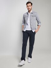 Travis Regular Hose aus Leinengemisch mit Kordelband - Männer - Sky Captain Blue Travis Regular Hose aus Leinengemisch mit Kordelband - Männer - Sky Captain Blue - 3 - TOM TAILOR
