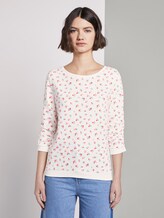 Sweatshirt mit Allover-Print - Frauen - light flower print Sweatshirt mit Allover-Print - Frauen - light flower print - 1 - TOM TAILOR Denim