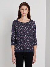 Sweatshirt mit Allover-Print - Frauen - navy flower print Sweatshirt mit Allover-Print - Frauen - navy flower print - 1 - TOM TAILOR Denim