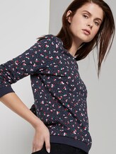 Sweatshirt mit Allover-Print - Frauen - navy flower print Sweatshirt mit Allover-Print - Frauen - navy flower print - 5 - TOM TAILOR Denim