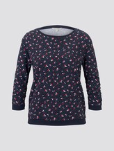 Sweatshirt mit Allover-Print - Frauen - navy flower print Sweatshirt mit Allover-Print - Frauen - navy flower print - 7 - TOM TAILOR Denim