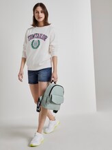 Sweatshirt mit Logo-Print - Frauen - Off White Sweatshirt mit Logo-Print - Frauen - Off White - 3 - TOM TAILOR Denim