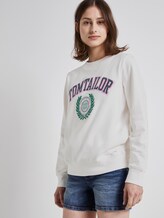 Sweatshirt mit Logo-Print - Frauen - Off White Sweatshirt mit Logo-Print - Frauen - Off White - 5 - TOM TAILOR Denim