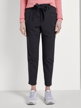 schlichte Paperbag Hose - Frauen - navy structure schlichte Paperbag Hose - Frauen - navy structure - 1 - TOM TAILOR Denim