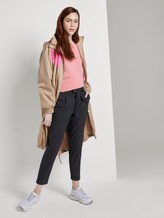 schlichte Paperbag Hose - Frauen - navy structure schlichte Paperbag Hose - Frauen - navy structure - 3 - TOM TAILOR Denim