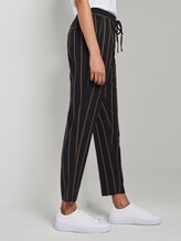 Geruite broek in enkellengte - - navy beige orange stripe Geruite broek in enkellengte - - navy beige orange stripe - 11 - Mine to five