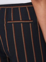Geruite broek in enkellengte - - navy beige orange stripe Geruite broek in enkellengte - - navy beige orange stripe - 9 - Mine to five