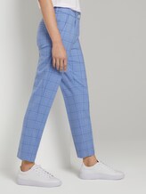 Karierte Chino Hose - Frauen - blue check design Karierte Chino Hose - Frauen - blue check design - 11 - Mine to five
