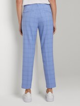 Karierte Chino Hose - Frauen - blue check design Karierte Chino Hose - Frauen - blue check design - 2 - Mine to five