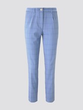 Karierte Chino Hose - Frauen - blue check design Karierte Chino Hose - Frauen - blue check design - 7 - Mine to five