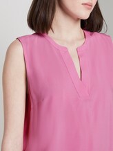 Ärmellose Bluse mit Henley-Ausschnitt - Frauen - wild orchid pink Ärmellose Bluse mit Henley-Ausschnitt - Frauen - wild orchid pink - 10 - TOM TAILOR Denim
