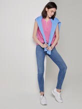 Ärmellose Bluse mit Henley-Ausschnitt - Frauen - wild orchid pink Ärmellose Bluse mit Henley-Ausschnitt - Frauen - wild orchid pink - 3 - TOM TAILOR Denim