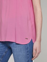 Ärmellose Bluse mit Henley-Ausschnitt - Frauen - wild orchid pink Ärmellose Bluse mit Henley-Ausschnitt - Frauen - wild orchid pink - 9 - TOM TAILOR Denim