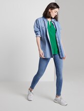 Ärmellose Bluse mit Henley-Ausschnitt - Frauen - fresh bright green Ärmellose Bluse mit Henley-Ausschnitt - Frauen - fresh bright green - 3 - TOM TAILOR Denim