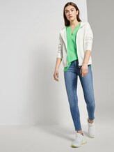 Sleeveless blouse with a Henley neckline - Women - amaranthus green Sleeveless blouse with a Henley neckline - Women - amaranthus green - 3 - TOM TAILOR Denim
