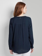 Tunikabluse mit Brusttaschen - Frauen - Real Navy Blue Tunikabluse mit Brusttaschen - Frauen - Real Navy Blue - 2 - TOM TAILOR Denim