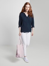 Tunikabluse mit Brusttaschen - Frauen - Real Navy Blue Tunikabluse mit Brusttaschen - Frauen - Real Navy Blue - 3 - TOM TAILOR Denim
