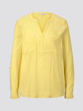 Tunikabluse mit Brusttaschen - Frauen - Golden Summer Yellow Tunikabluse mit Brusttaschen - Frauen - Golden Summer Yellow - 7 - TOM TAILOR Denim