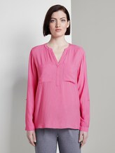 Tunikabluse mit Brusttaschen - Frauen - wild orchid pink Tunikabluse mit Brusttaschen - Frauen - wild orchid pink - 1 - TOM TAILOR Denim