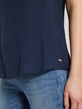 Ärmellose Bluse mit Spitze - Frauen - Real Navy Blue Ärmellose Bluse mit Spitze - Frauen - Real Navy Blue - 10 - TOM TAILOR Denim