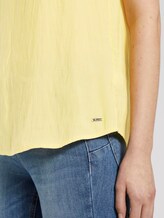 Ärmellose Bluse mit Spitze - Frauen - Golden Summer Yellow Ärmellose Bluse mit Spitze - Frauen - Golden Summer Yellow - 10 - TOM TAILOR Denim