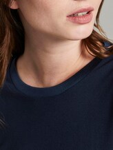 T-Shirt mit Kontrast-Blende - Frauen - Sky Captain Blue T-Shirt mit Kontrast-Blende - Frauen - Sky Captain Blue - 9 - Mine to five