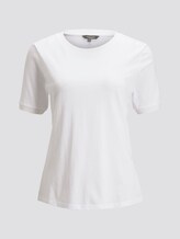 T-Shirt mit Kontrast-Blende - Frauen - White T-Shirt mit Kontrast-Blende - Frauen - White - 7 - Mine to five