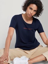 Printed T-shirt - Women - Sky Captain Blue Printed T-shirt - Women - Sky Captain Blue - 5 - Mine to five